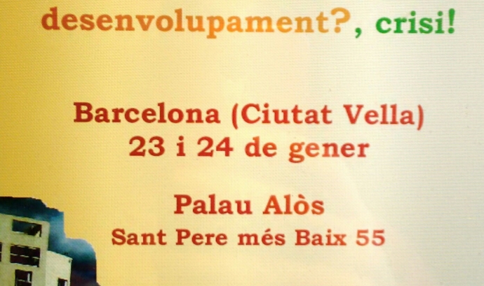 23 i 24 de gener es celebren a Barcelona les XIII Jornades de Desenvolupament Crític centrdaes en el model de turisme (imatge:xarxaconsum.org)
