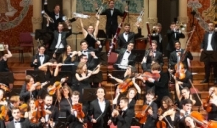Músics de la Jove Orquestra Simfònica de Barcelona.