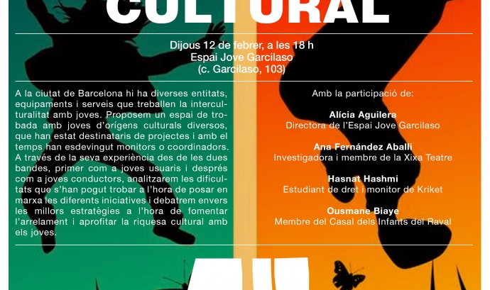 Cartell de la xerrada Joves i diversitat cultural