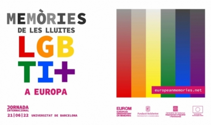 Cartell de la jornada 'Memòries subalternes: Les lluites LGBTI+ a Europa'. Font: Solidaritat UB. 