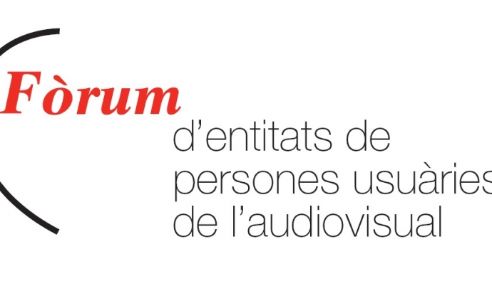 Logotip del Fòrum d'entitats de persones usuàries de l'audiovisual