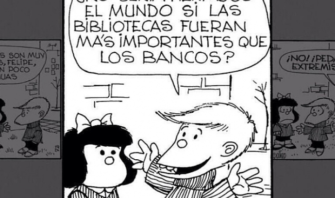 Tira còmica de Mafalda. Font: Instagram Mafalda Digital Font: 