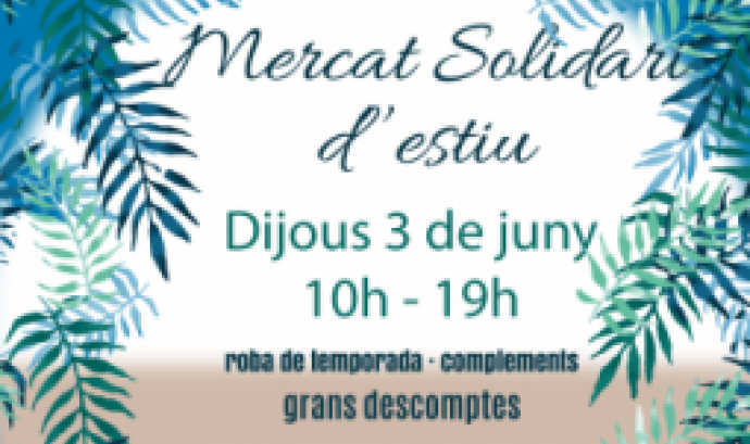 El Mercat Solidari d'estiu permet col·laborar de forma presencial amb aquesta iniciativa de Dona Kolors.