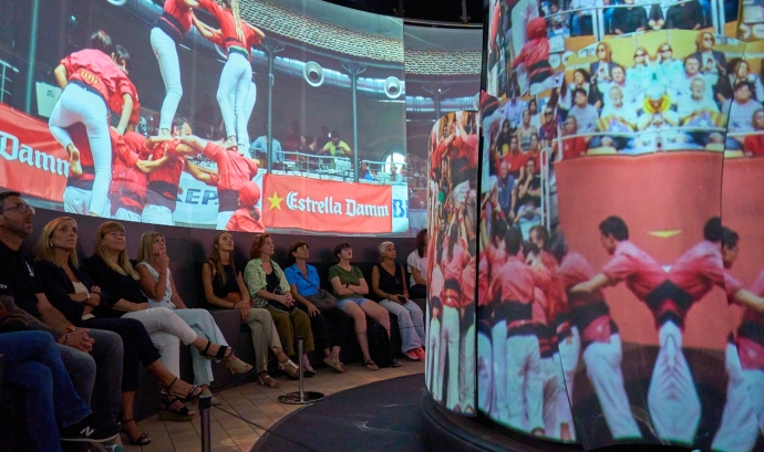 El museu compta amb més de dues hores de material audiovisual en el qual destaca un espectacle immersiu únic. Font: Departament de Cultura de la Generalitat