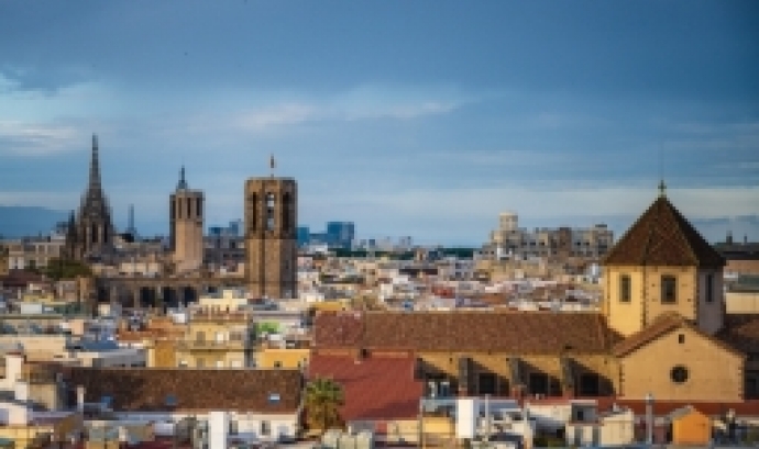 Foto aèria perfil ciutat de Barcelona. Font: Olga Iacovlenco