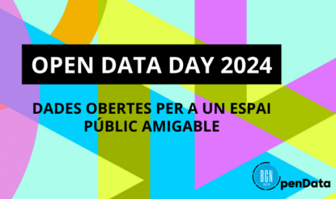 Cartell de la jornada 'Open Data Day 2024'. Font: Iniciativa Barcelona Open Data.