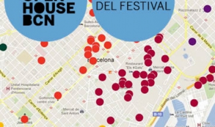 Mapa del Festival Open House BCN