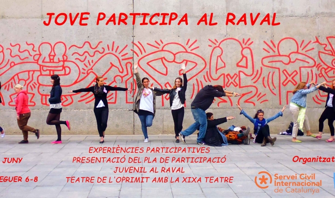 Cartell de la presentació del Pla de Participació Juvenil al Raval