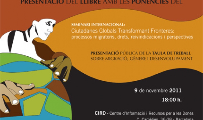 Cartell presentació Taula de Treball sobre Migració, Gènere i Desenvolupament
