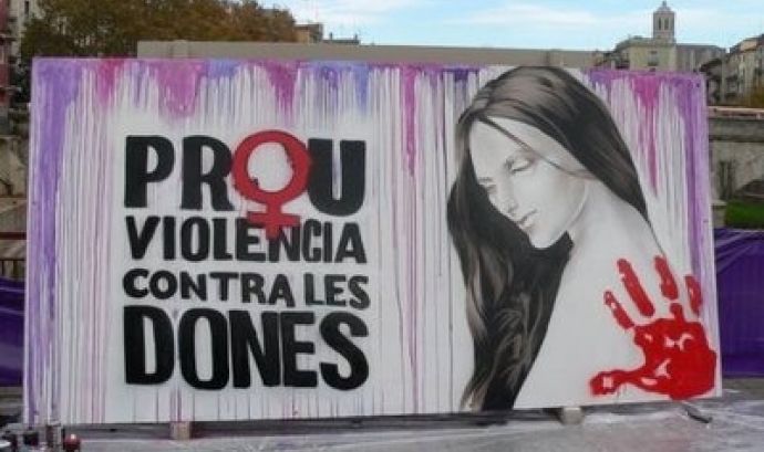 Cartell contra la violència masclista. Font: Llibertat, Crítica i Acció