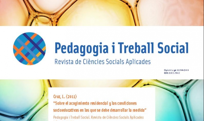 Portada de "Pedagogia i Treball Social. Revista de Ciències Socials Aplicades"