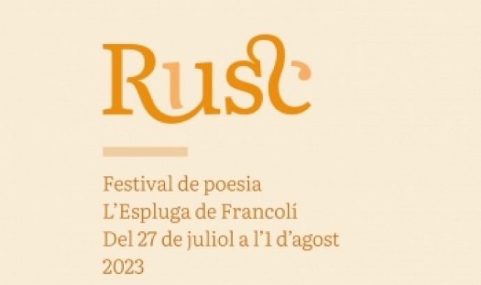 Cartell oficial de l'onzena edició del festival de poesia 'RUSC'. Font: Museu de la Vida Rural