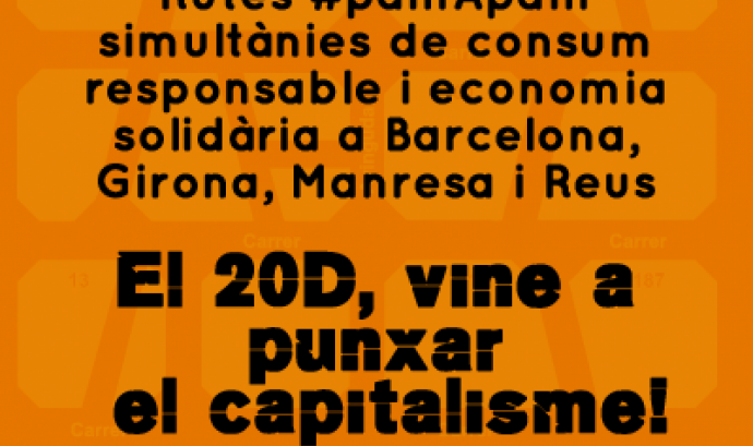Rutes #pamApam de consum responsable simultànies a Barcelona, Girona, Manresa i Reus