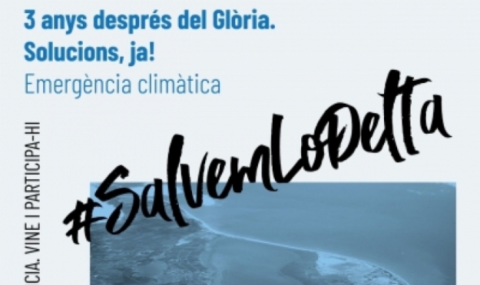 Fragment del cartell oficial de la concentració 'Salvem Lo Delta'. Font: Aigua És Vida