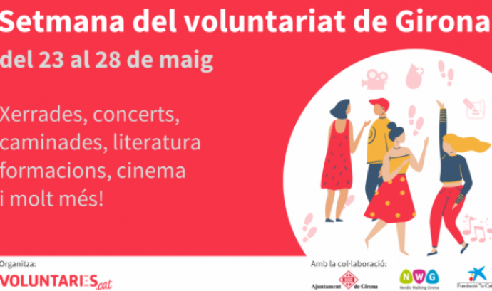 Les entitats socials i el voluntariat de les comarques gironines agafen protagonisme amb activitats entre el 23 i el 28 de maig. Font: FCVS