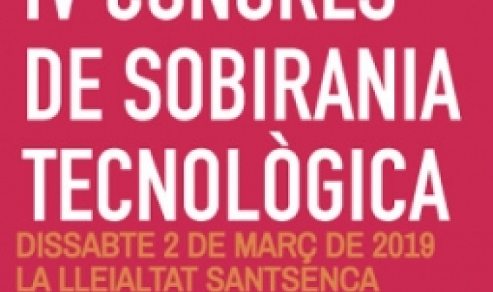 Cartell del IV Congrés de Sobirania Tecnològica.