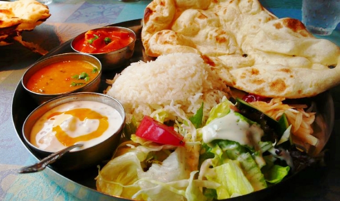 Menjar del Nord de la Índia. Font: Wikipedia