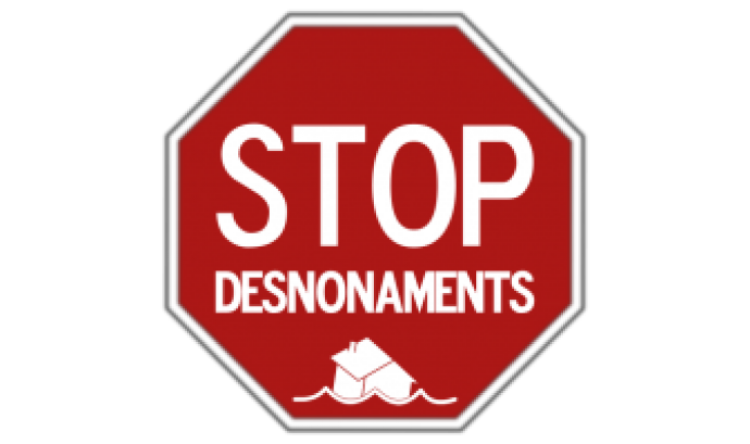Logo STOP desnonaments Font: 
