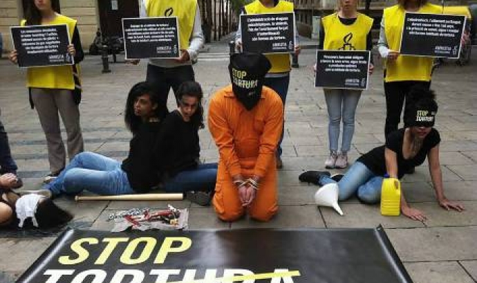 Acte reivindicatiu d'Stop Tortura