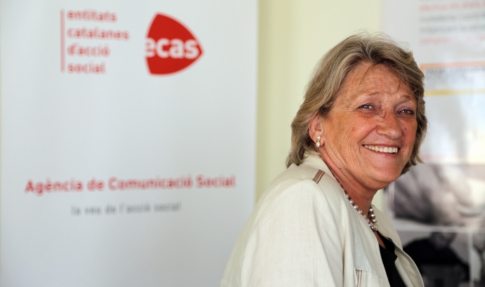Teresa Crespo, membre de la vocalia de Pobresa de la federació d'Entitats Catalanes d'Acció Social (ECAS) Font: ECAS