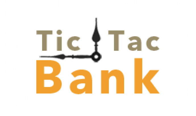 Logotip de Tic Tac Bank Font: 