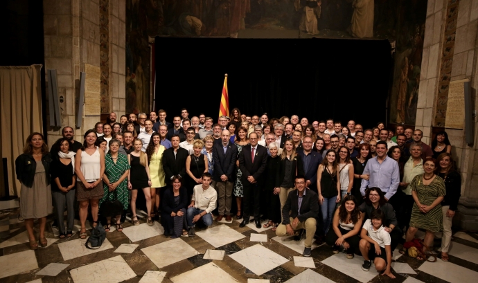 El president Quim Torra rep els ambaixadors de la cultura popular catalana. Foto: Generalitat de Catalunya Font: Generalitat de Catalunya