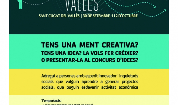 Cartell Social Weekend Vallès. Font innovaciosocialvalles.cat