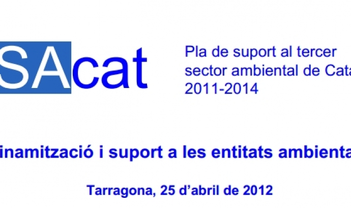 Sessió "Dinamització i suport a les entitats ambientals" a Tarragona