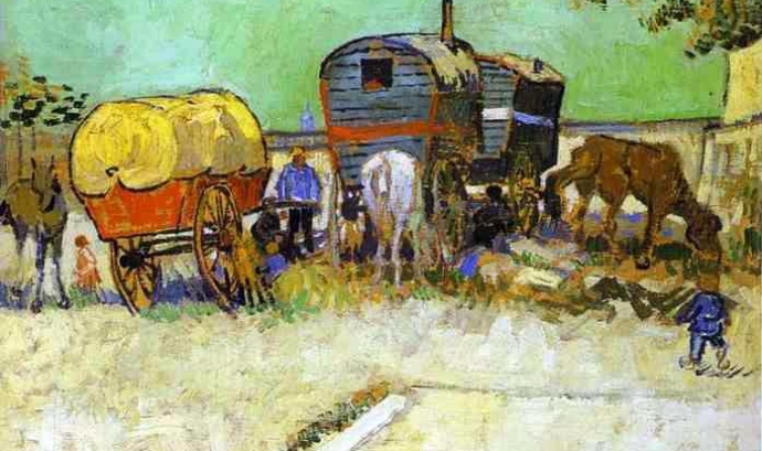 Vincent van Gogh- Caravana de gitanos