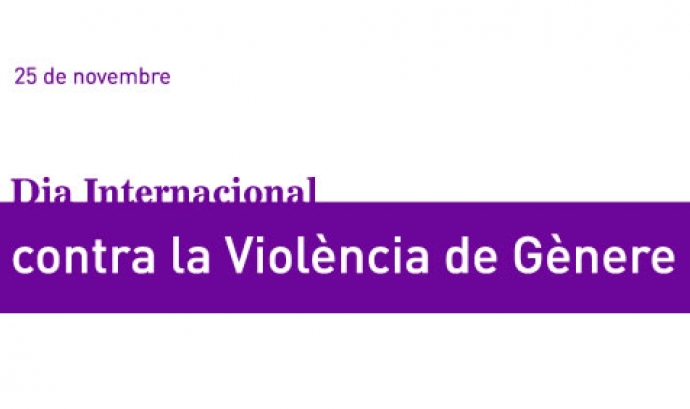 Cartell Dia internacional contra la violència de gènere a la UPF (Font: UPF)