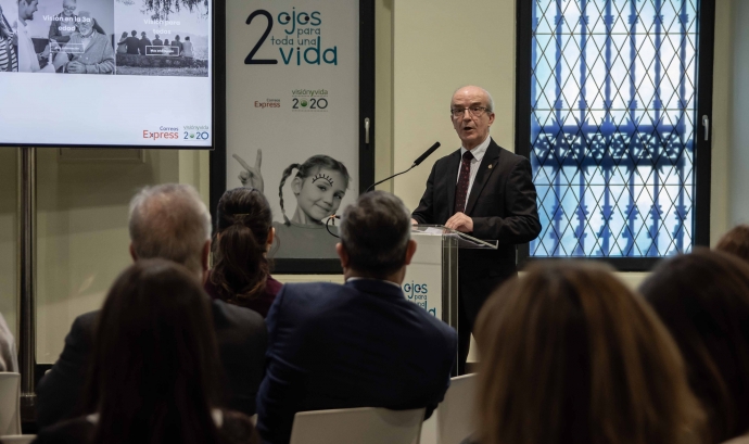 El president de Visión y Vida, diu que a Catalunya més de 130.000 infants pateix pobresa visual. Font: Visión y Vida.
