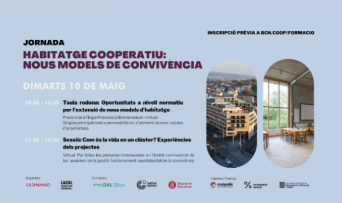 Jornada: Nous Models de Convivència en l’Habitatge Cooperatiu. Font: La Dinamo.