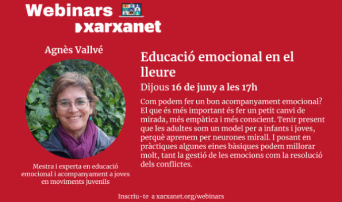 L'Agnès Vallvé és mestra i experta en educació emocional i acompanyament a joves en moviments juvenils Font: Agnès Vallvé