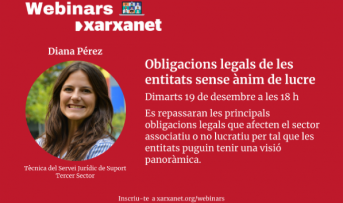 Diana Pérez, tècnica del Servei Jurídic de Suport Tercer Sector.