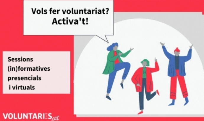 Les sessions de la Federació Catalana de Voluntariat Social (FCVS) introdueixen les persones interessades en el món del voluntariat. Font: FCVS