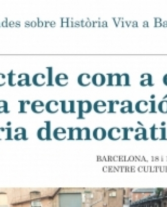 Cartell promocional Jornades sobre Història Viva a Barcelona. Font: Artixoc