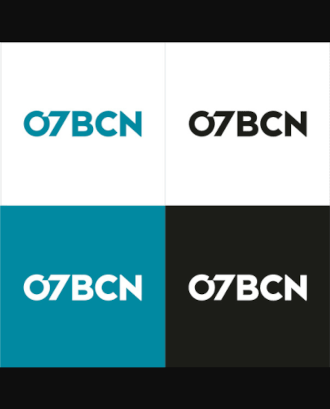 Logotip 07BCN. Font: Domestika
