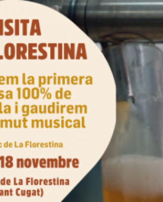 Imatge del cartell de promoció de la visita a La Florestina en el marc del  'Cicle Collserola Elabora'. Font: web de difusió i inscripció a la visita