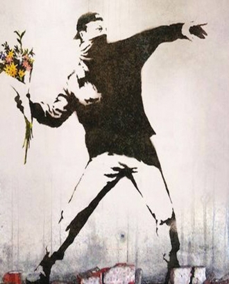 obra de Banksy / Font: Observatorio de Relaciones Internacionales