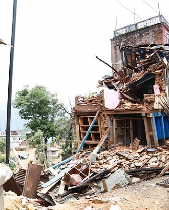 Terratrèmol al Nepal. Font: Wikipedia