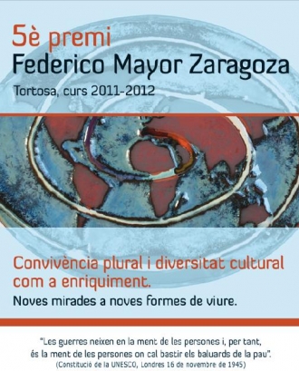Cartell 5è Premi Federico Mayor Zaragoza