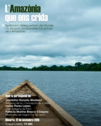 La jornada comparteix el missatge del Sínode Amazònic i la importància de la defensa dels pobles indígenes que habiten l’Amazònia. Font: Entrecultures.