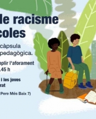 Cartell de presentació de la càpsula 'Parlem de racisme a les escoles'. Font: Ajuntament de Barcelona