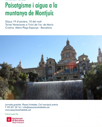 Paisatgisme i aigua a la muntanya de Montjuïc
