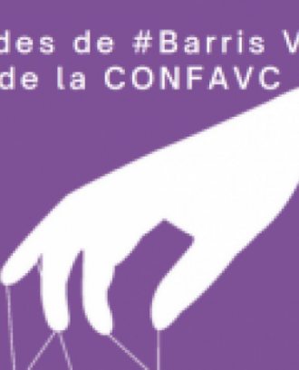 Fragment del cartell de la II Jornada de Barris Violetes. Font: CONFAVC