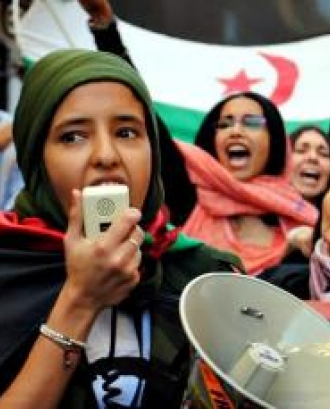 Joves activistes en una protesta a Palestina.