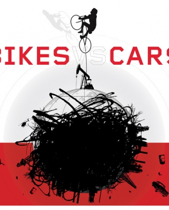 Projecció de Bikes vs Cars durant la Setmana de la mobilitat sostenible (imatge: bikes vs cars)