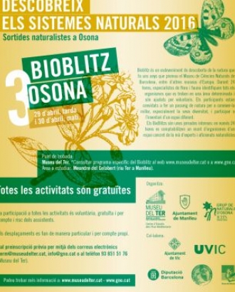 Bioblitz a Osona, organitzat per el Grup de Naturalistes d'Osona i el Museu del Ter   (imatge: museudelter) 