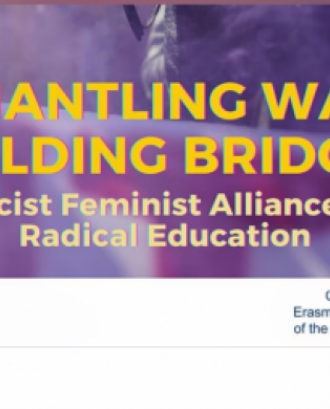 Captura de pantalla del cartell de la conferència internacional 'Derrocant Murs, Construint Ponts'. Font: UAB.