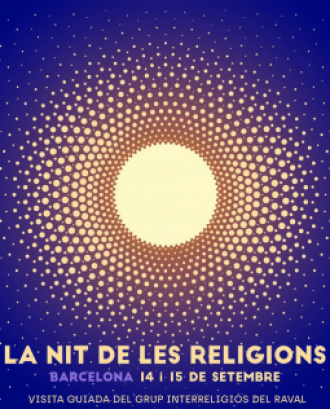 Cartell La nit de les religions Barcelona 14 i 15 de setembre de 2019